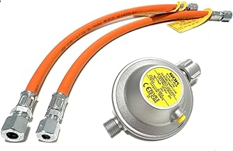 LPG-Megastore Gasregler 1,2kg/h für Caravan Wohnmobil 30 mbar + Schlauch 40 cm Wohnwagen Gasregl…