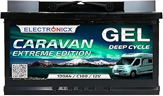Electronicx CARAVAN EXTREME EDITION 100Ah / C100 / 12V GEL Versorgungsbatterie – 100 Ah – 12 …