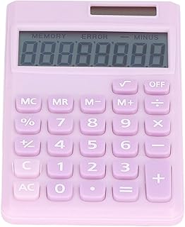 Solar- und Batterierechner, Großes LCD-Display, 8-stelliger Taschenrechner mit Schneller Tastenr…