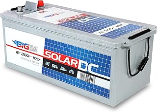 BIG Solarbatterie 12V 200Ah C100 (Versorgungsbatterie) – Professional Solar DC Batterie (12 Volt)…