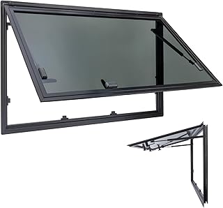 Ausstellfenster Camper 900x500mm, Wohnmobilfenster Seitenfenster für Van, Camper & Wohnwagen Fen…