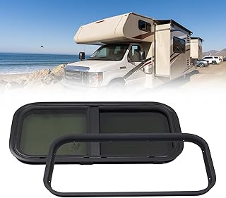 Wohnmobil-Seitenfenster, getöntes Wohnmobil-Schiebefenster mit Moskitonetz, Wohnmobilfenster, ge…
