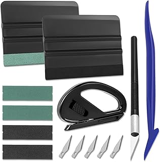 Art3d Fensterfolien-Kit Professionelles Autofolien-Kit mit Filzrakel und Filzersatzteilen, Bastel…