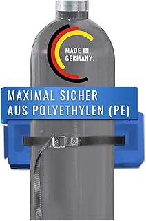 DENIOS® Gasflaschenhalter Made in Germany I Gasflaschenhalterung universal I Maximale Sicherheit…