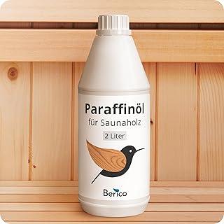 Holzöl für Saunaholz – 2 Liter Paraffinöl – Geruchlos – Natürliches Pflegeöl zum Schutz von …