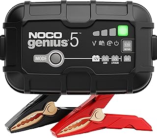 NOCO GENIUS5: 5A 6V/12V Intelligentes Batterieladegerät – Automatischer Erhaltungslader, Ladeg…