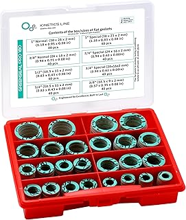 Dichtungsset mit 320 Fibre Flachdichtungen (Dichtungsbox mit 3/8 Zoll bis 1 Zoll) Fiberdichtungen…