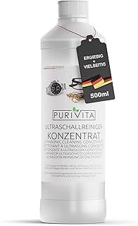 PURIVITA® Ultraschallreiniger Konzentrat [500ML] – Reinigungsmittel für Ultraschallgeräte – Re…