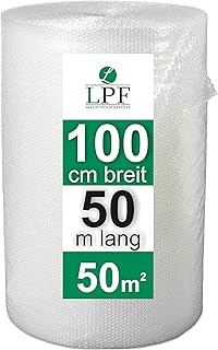 LPF dieLUFTPOLSTERFOLIE Luftpolsterfolie 100cm x 50m Verpackungsfolie Blisterfolie Noppenfolie Po…