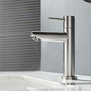Decaura Kaltwasserhahn Gäste WC Wasserhahn Bad nur Kaltwasser Einhebelmischer Waschbecken Armatu…
