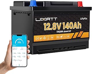LiFePO4 12V 140Ah H7 Lithium Batterie Bluetooth Versorgung Batterie Solarbatterie Wohnmobil Autob…