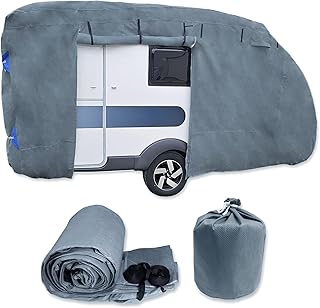 NATIV Schutzhülle für Wohnwagen | UV-resistente Abdeckplane für ihren Camper | universelle Pas…